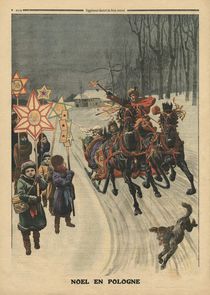 Christmas in Poland, illustration from 'Le Petit Journal' von French School