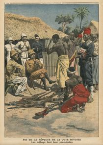 End of the revolt of the Cote d'Ivoire by French School