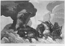 Attack, illustration from 'Expedition du Tegetthoff' by Julius Prayer by Edouard Riou