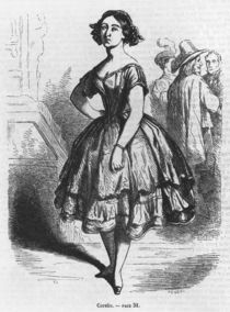 Coralie, illustration from 'Les Illusions perdues' by Honore de Balzac von French School