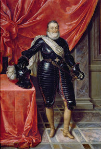 Henry IV, King of France, in armour von Frans II Pourbus