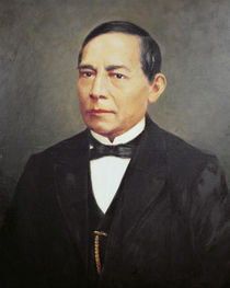 Portrait of Benito Juarez von Mexican School