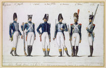 French Royal Guard, 1816 by Pierre Antoine Lesueur