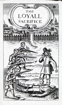 'The Loyall Sacrifice', pamphlet circulated in 1648 by English School