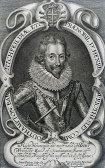 Henry Wriothesley, 3rd Earl of Southampton by Simon Van de Passe