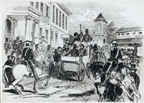 Arrival of the Government Conveyance at the Colonial Treasury by Marshall Claxton
