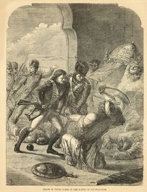 Death of Tippoo Sahib at the Battle of Seringapatam by English School