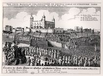 Execution of Strafford, May 12 1641 by Wenceslaus Hollar
