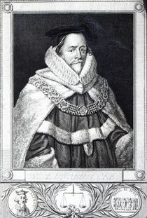 Sir Edward Coke, engraved by Thomas Trotter von Cornelius Jansen
