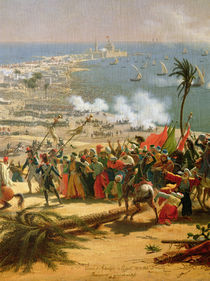The Battle of Aboukir, 25th July 1799 von Louis Lejeune