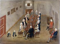 The smoking council of Frederick William I of Prussia von George Lisiewski