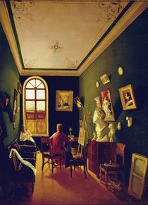 The Painter's Studio, 1843 by Russian School