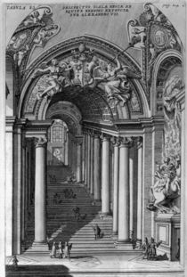View of the staircase in the Scala Regia von Filippo Bonanni