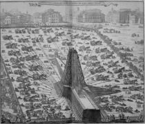 Erecting the Ancient Egyptian Obelisk in St. Peter's Square by Italian School