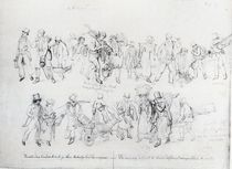People of Various Occupations on their way to work by George the Elder Scharf