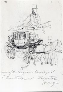 Surgeon's Carriage at St. Bartholomews Hospital von George the Elder Scharf