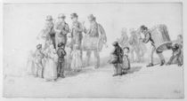 London Street Band, 1839 von George the Elder Scharf