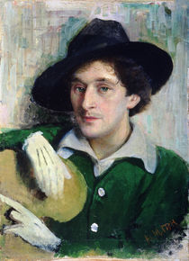 Portrait of Marc Chagall, c.1910 von Yuri Moiseyevich Pen