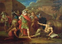 Alexander the Great visits Diogenes at Corinth von Ivan Philippovich Tupylev