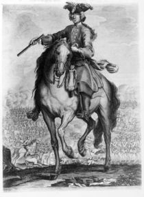 Prince Charles Edward Stuart at the Battle of Prestonpans by English School