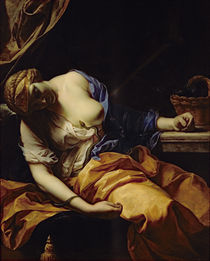 The death of Cleopatra by Antoine Rivalz