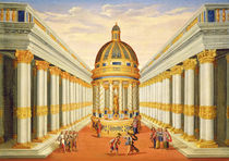 Act I, scenes VII and VIII: Baccus' Temple by Giacomo Torelli