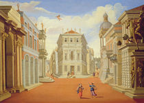 Act II, scenes I and VIII by Giacomo Torelli