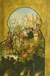 The arrival of the Spanish by Spanish School