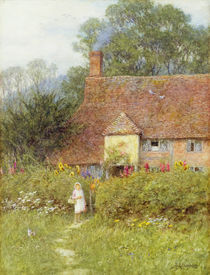 By the Cottage Gate by Helen Allingham