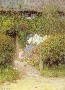 A cottage at Redlynch by Helen Allingham