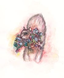 Squirrel Bouquet by Jessica May