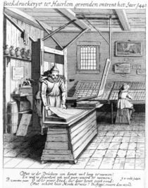 The Bindery of Laurens Janszoon Koster by Pieter Jansz Saenredam