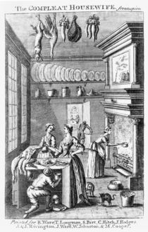Frontispiece of 'The Compleat Housewife' by English School