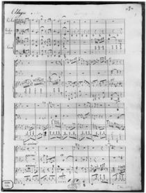 Score for trio for piano, violin and violoncello by Cesar Franck
