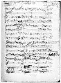 Opening page of the score of 'Les Paladins' von Jean-Philippe Rameau