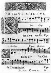 Opening page of the Mass for Double Choir by Nicolas Forme by French School