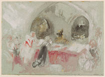 Service in the chapel at Petworth by Joseph Mallord William Turner