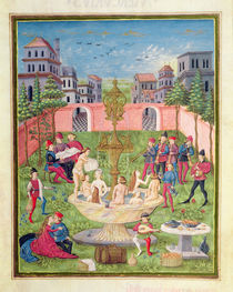 Ms. 'De Sphaera' fol.11r The Fountain of Youth von Italian School