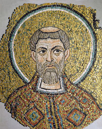 St. Ursicinus: Fragment of a mosaic from the Basilica Ursiana von Italian School