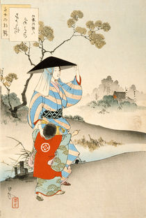 Woman and child von Ogata Gekko