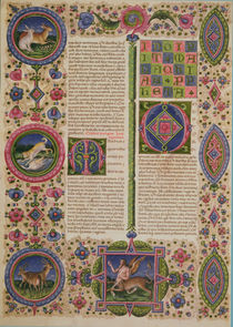 Fol.108v Book of the Prophet Malachi von Italian School