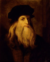 Portrait of a man, presumed to be Leonardo da Vinci von Anonymous