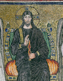 Christ enthroned with the angels von Byzantine School