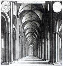 Interior of the nave of St. Paul's by Wenceslaus Hollar