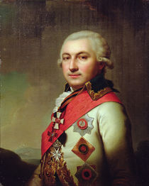 Portrait of Admiral Jose de Ribas von Russian School