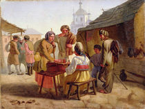 Kvas Seller, 1862 by Vasili Efimovich Kallistov