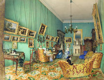 Interior of a living room, 1847 von Luigi Premazzi