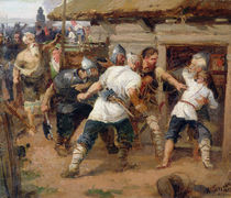 The Pagans killed the first Christians of Kievan Rus by Vasilij Ivanovic Surikov