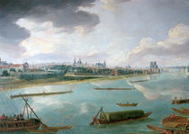 View of Paris from the Quai de la Rapee von Pierre-Denis Martin