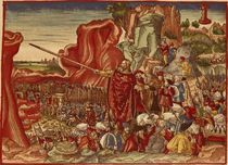 Moses parting the Red Sea, image from the Luther Bible by German School